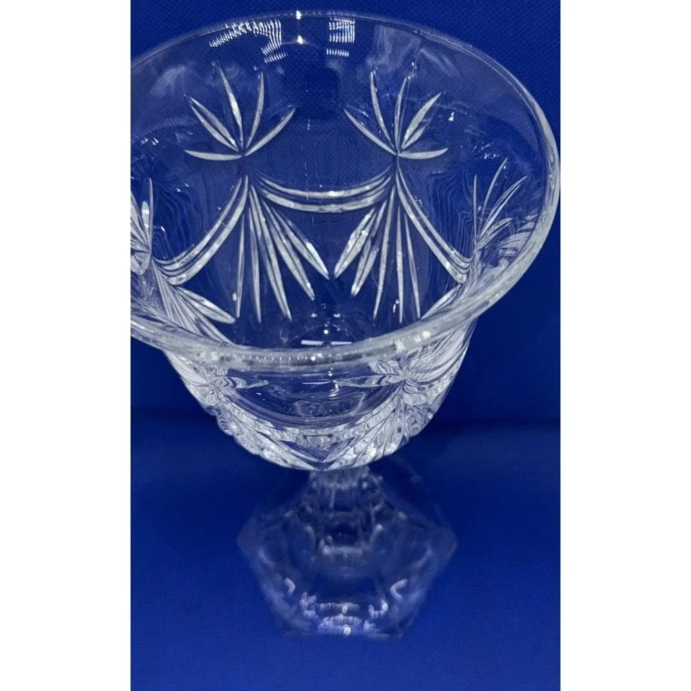 Shannon Crystal Dublin Large Compote Vase Pedestal 9